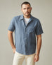 Men's Linen Shirt - Slate Blue